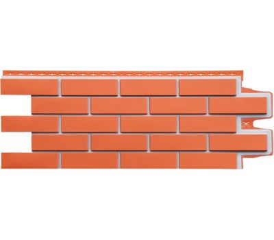 Фасадные панели Премиум клинкерный кирпич Терракотовый (шов RAL 7006) от производителя  Grand Line по цене 614 р