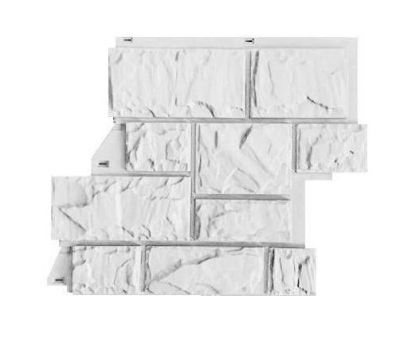 Цокольный сайдинг - Белый от производителя  Canada Ridge по цене 240 р