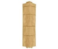 Угол наружный для Цокольного сайдинга Кремовый