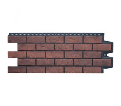 Фасадные панели Cостаренный кирпич Элит Кофе (Жжёный) чёрный ШОВ от производителя  Grand Line по цене 704 р