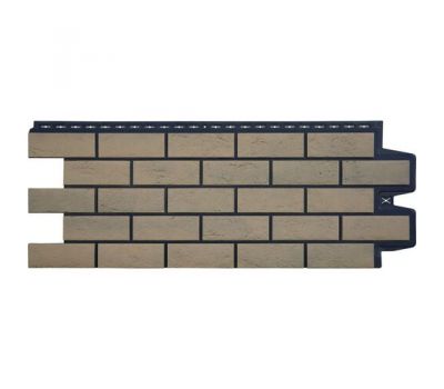 Фасадные панели Cостаренный кирпич Элит Солома чёрый ШОВ от производителя  Grand Line по цене 704 р
