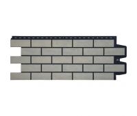 Фасадные панели Cостаренный кирпич Элит Ваниль чёрный ШОВ