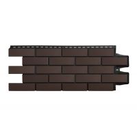Фасадные панели Премиум клинкерный кирпич Шоколадный (шов RAL 9005)