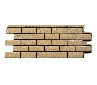 Фасадные панели Премиум состаренный кирпич Песочный (шов RAL 9005) от производителя  Grand Line по цене 615 р