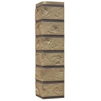 Угол наружный Цокольный сайдинг «Старый форт» Золотистый Угол наружный Цокольный сайдинг «Старый форт» Золотистый