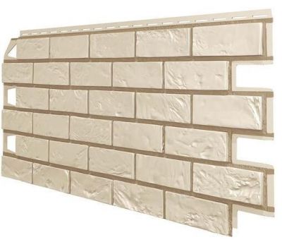 Фасадные панели (цокольный сайдинг) Оптима Кирпич Слоновая Кость от производителя  ТЕХНОНИКОЛЬ по цене 590 р