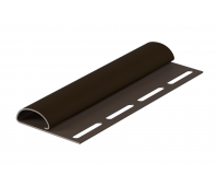 Финишная планка Элит для сайдинга, коричневая