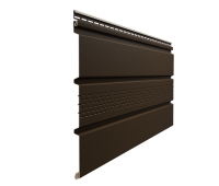 Софит Элит с центральной перфорацией коричневый (темный дуб)