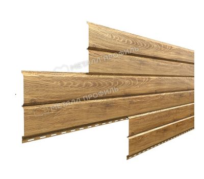 Металлический сайдинг Lбрус-15х240 (ECOSTEEL_T-01-ЗолотойДуб-0.5) от производителя  Металл Профиль по цене 1 550 р