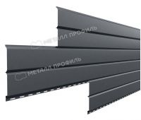Металлический сайдинг Lбрус-15х240 (ПРМ-03-7024-0.5) Серый графит Металлический сайдинг Lбрус-15х240 (ПРМ-03-7024-0.5) Серый графит