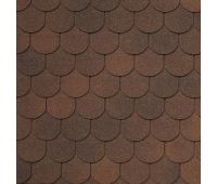 Гибкая черепица ASSISI marrone 434