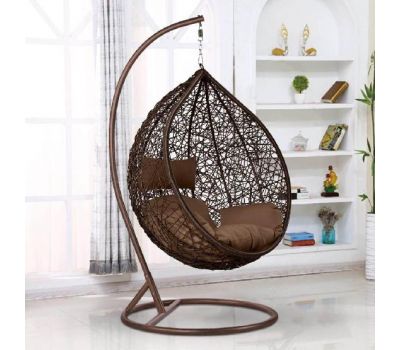 Подвесное кресло из искусственного ротанга AFM-168A-XL Brown от производителя  Afina по цене 17 900 р