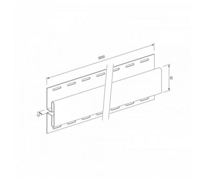 H-профиль для винилового сайдинга VOX Standart от производителя Vox по цене 1 175 р H-профиль для винилового сайдинга VOX Standart от производителя Vox по цене 1 175 р