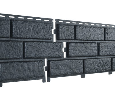 Фасадная панель Стоун Хаус - Кирпич Графит от производителя Ю-Пласт по цене 620 р Фасадная панель Стоун Хаус - Кирпич Графит от производителя Ю-Пласт по цене 620 р