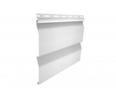 Виниловый сайдинг , Корабельный брус  Белый от производителя  Ю-Пласт по цене 297 р