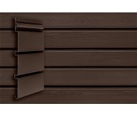 Виниловый сайдинг Архитектурный планкен Acryl Тёмный Дуб