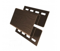 H-профиль (соединительная планка) коричневый для винилового сайдинга , 3,05м