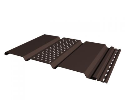 Софит тройной с частичной перфорацией посередине Тёмный каштан от производителя Tecos по цене 608 р Софит тройной с частичной перфорацией посередине Тёмный каштан от производителя Tecos по цене 608 р
