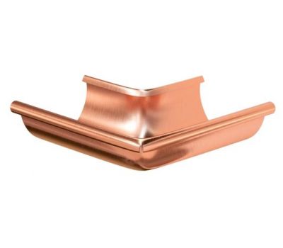 Угол желоба, наружный 90° Медь 125/90 от производителя  Aquasystem по цене 7 349 р