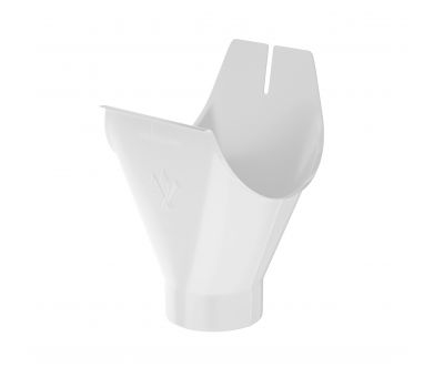 Воронка желоба RAL 9003 Белый 125/90 от производителя  Aquasystem по цене 1 011 р