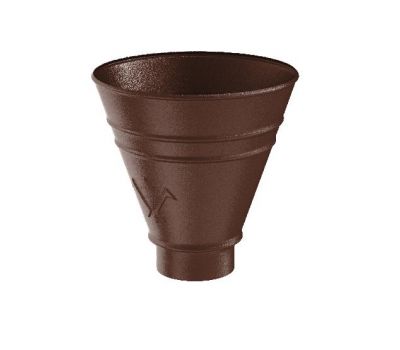 Воронка водосборная круглая RAL 8017 Коричневый matt 125/90 от производителя  Aquasystem по цене 5 545 р