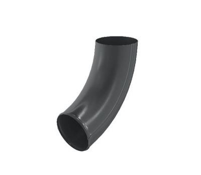 Колено сливное RAL 7024 Тёмно-серый 125/90 от производителя  Aquasystem по цене 1 363 р