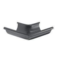 Угол желоба, наружный 90° RAL 7024 Тёмно-серый 125/90