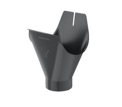 Воронка желоба RAL 7024 Тёмно-серый 125/90 от производителя  Aquasystem по цене 514 р