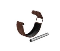 Соединитель желоба с резиновым уплотнителем RAL 8017 Тёмно Коричневый 125/90