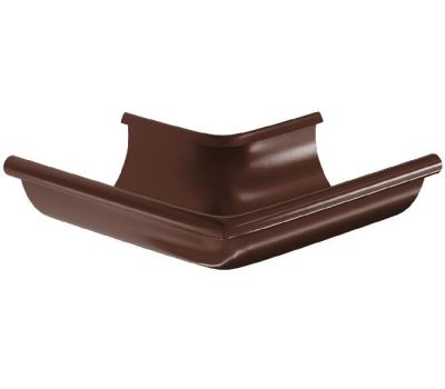 Угол желоба, наружный 90° RAL 8017 Коричневый 125/90 от производителя  Aquasystem по цене 797 р
