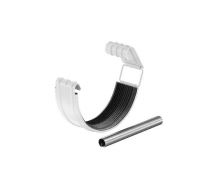 Соединитель желоба с резиновым уплотнителем RR 20 Мраморно-белый 125/90 Соединитель желоба с резиновым уплотнителем RR 20 Мраморно-белый 125/90