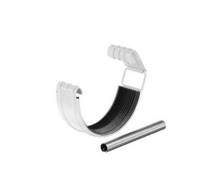 Соединитель желоба с резиновым уплотнителем RR 20 Мраморно-белый 125/90 от производителя  Aquasystem по цене 559 р