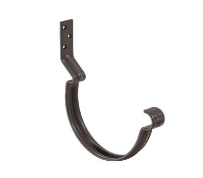 Крюк крепления желоба короткий RR 32 Тёмно-коричневый 125/90 от производителя  Aquasystem по цене 554 р