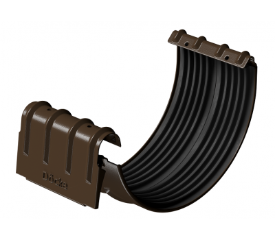 Соединитель желобов с замком D125, КАШТАН (RAL 8017) от производителя Docke по цене 430 р Соединитель желобов с замком D125, КАШТАН (RAL 8017) от производителя Docke по цене 430 р