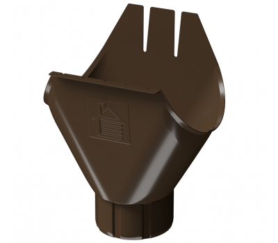 Воронка желоба D125, КАШТАН (RAL 8017) от производителя  Docke по цене 830 р