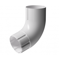 Колено 72° D90, ПЛОМБИР (RAL 9010)