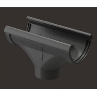 Воронка желоба пластик Lux ПВХ Графит Воронка желоба пластик Lux ПВХ Графит