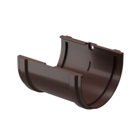 Соединитель желоба Premium ПВХ Шоколад Соединитель желоба Premium ПВХ Шоколад