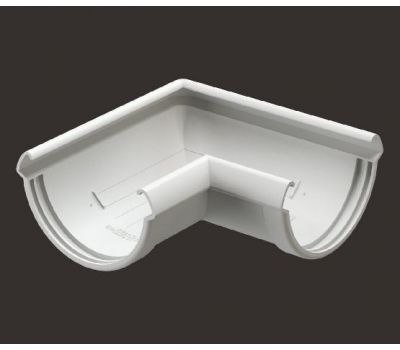 Угол желоба универсал 90° Lux ПВХ Пломбир от производителя  Docke по цене 506 р